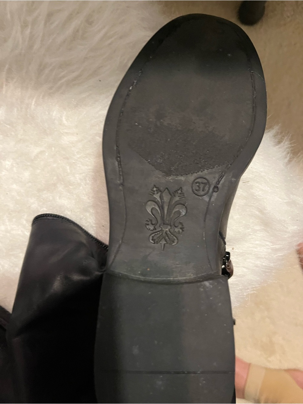 Bought in France leather Women's Two-Tone Brown & Black Riding Boots - Picture 6 of 14